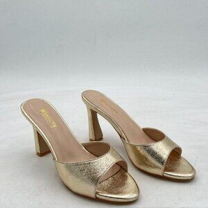 Women Open Toe High Heel Sexy Mules Comfort Slip On Summer Party Casual Dress